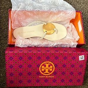 Tory Burch Patos Sandals Size 7M white